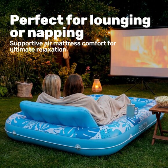 SLOOSH Inflatable Lounger Float, 85" x 57" Extra Large Pool Floats | NIB | - Picture 5 of 12